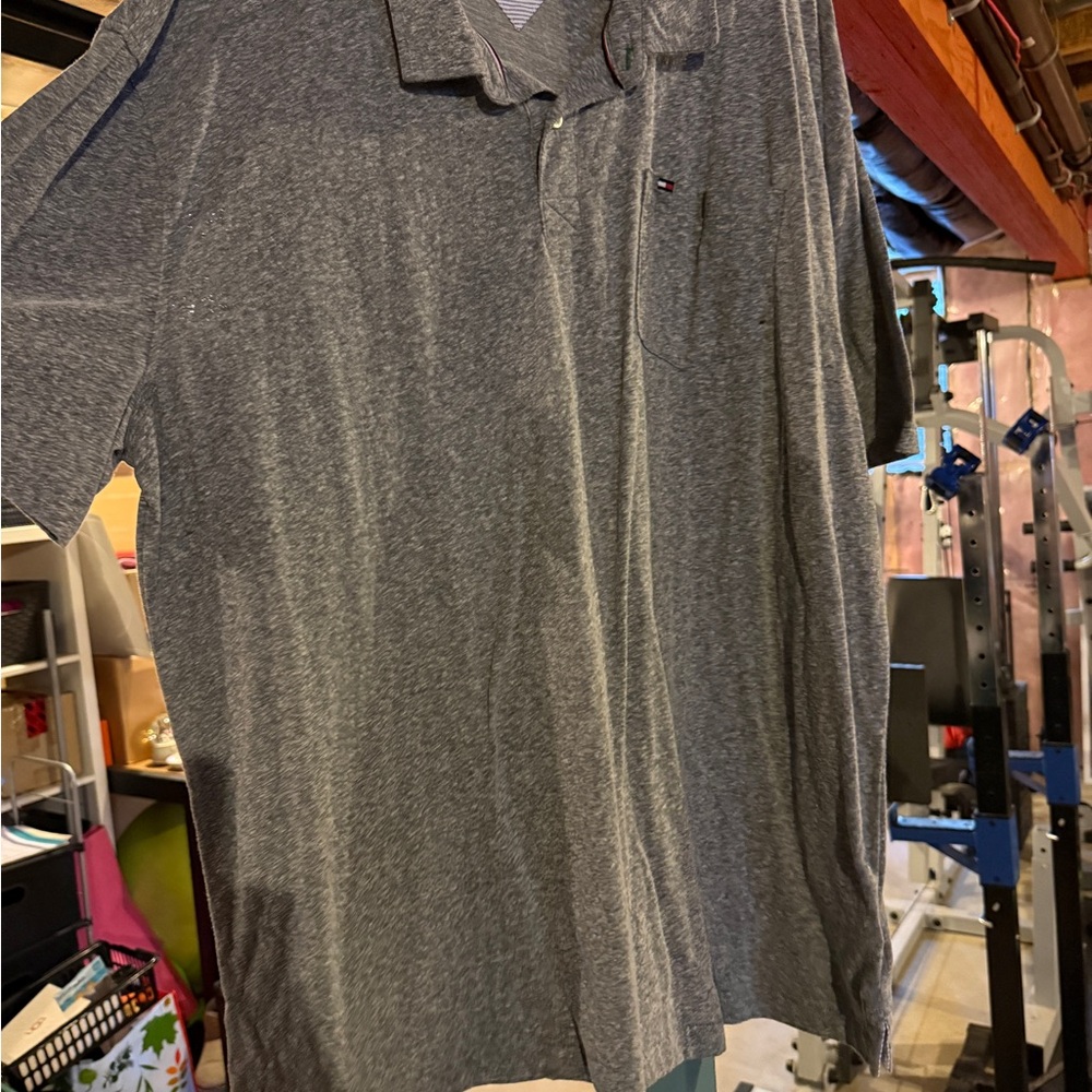 Tommy Hilfiger Charcoal Polo Shirt